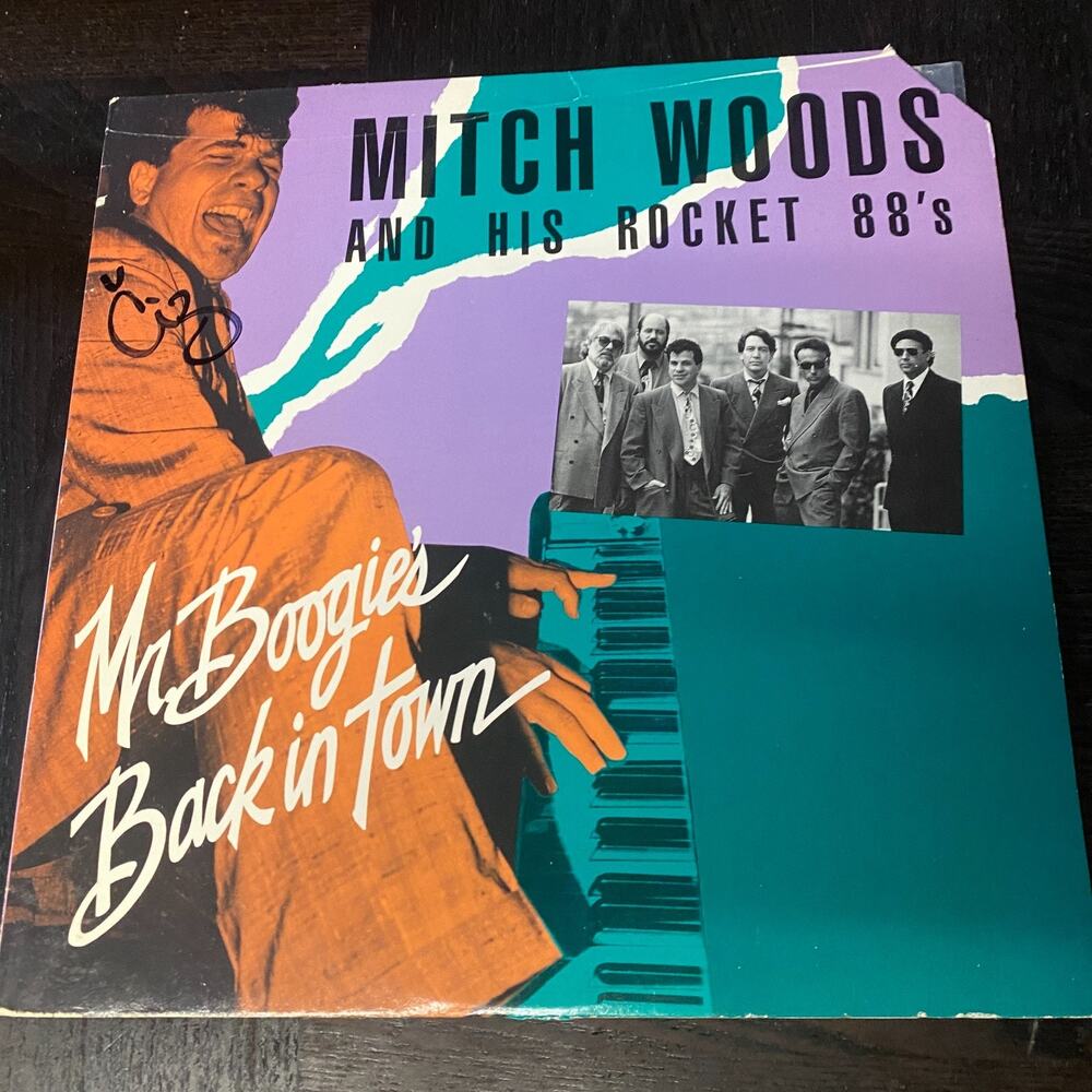 Mitch Woods and his Rocket 88's Mr. Boogie's Back in Town LP Blind Pig Vinyl